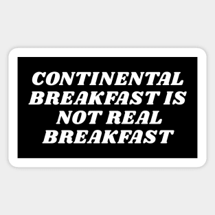 CONTINENTAL BREAKFAST Sticker